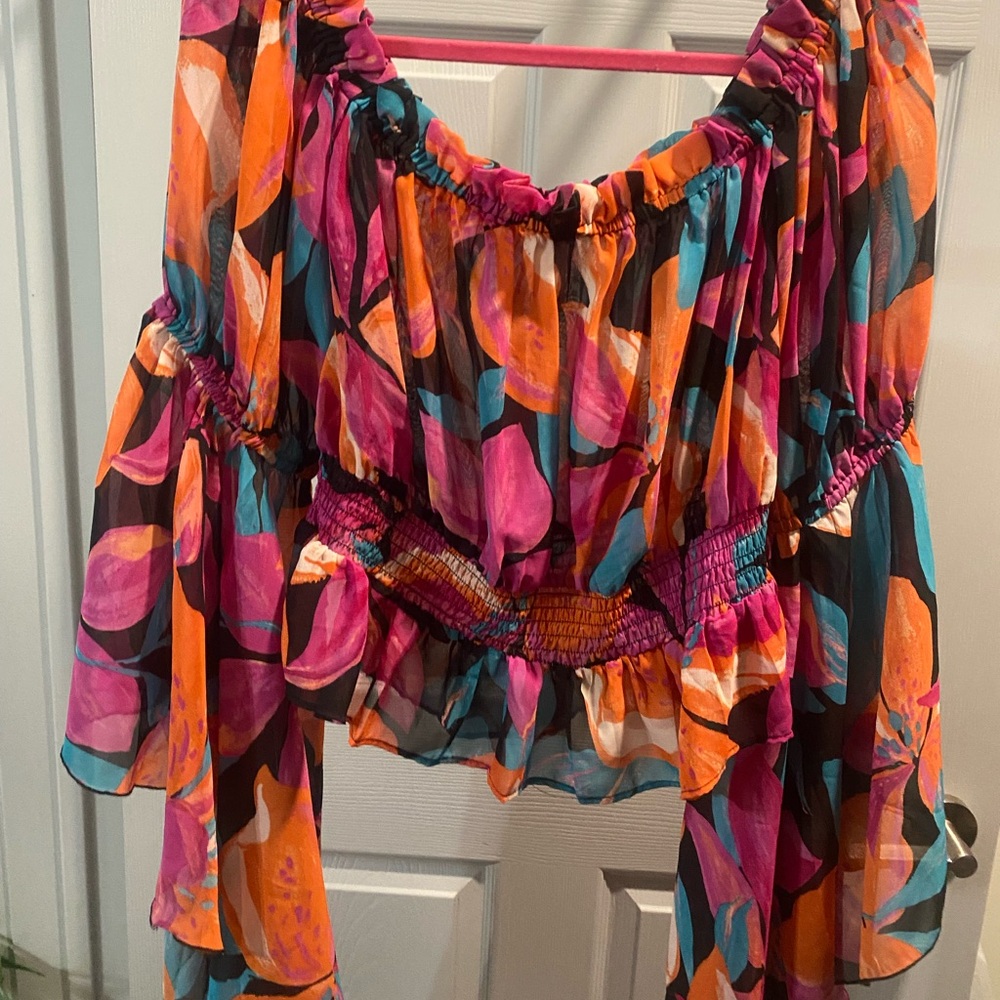 Live 4 Truth Colorful Off-Shoulder Top